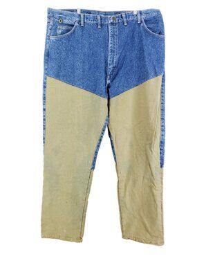 Wrangler Briar Brush Guard Jeans Mens Size 44x32 Vintage Hunting Wear